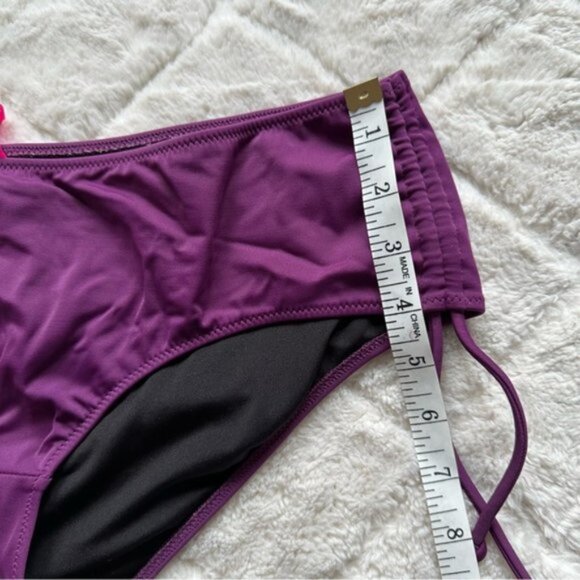 Victoria’s Secret | Purple Plum Side Ruched Bikini Bottoms | Size Medium - Picture 10 of 10
